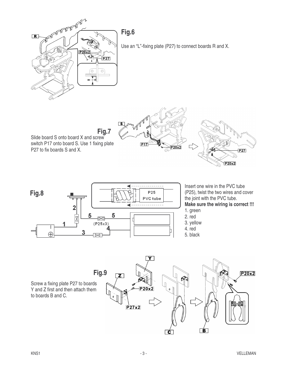 Fig.6 fig.7 fig.8 fig.9 | Velleman KNS1 User Manual | Page 3 / 9