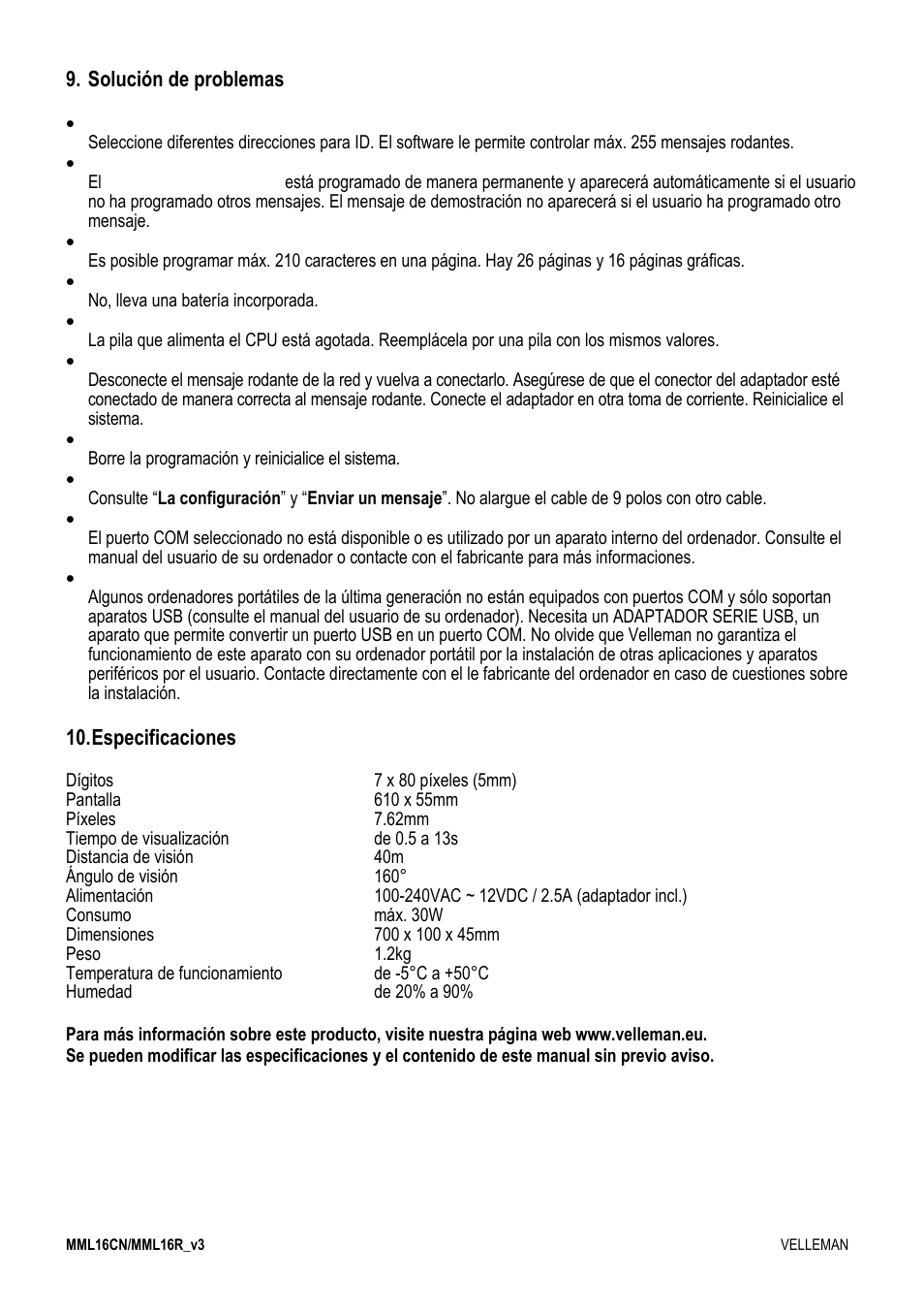 Velleman MML16CN User Manual | Page 59 / 76