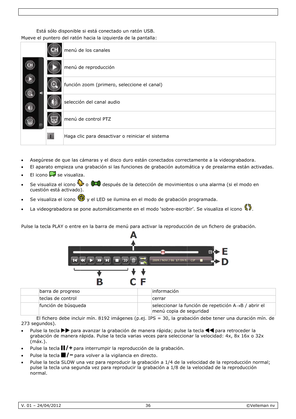 Velleman CCTVPROM14 User Manual | Page 36 / 49