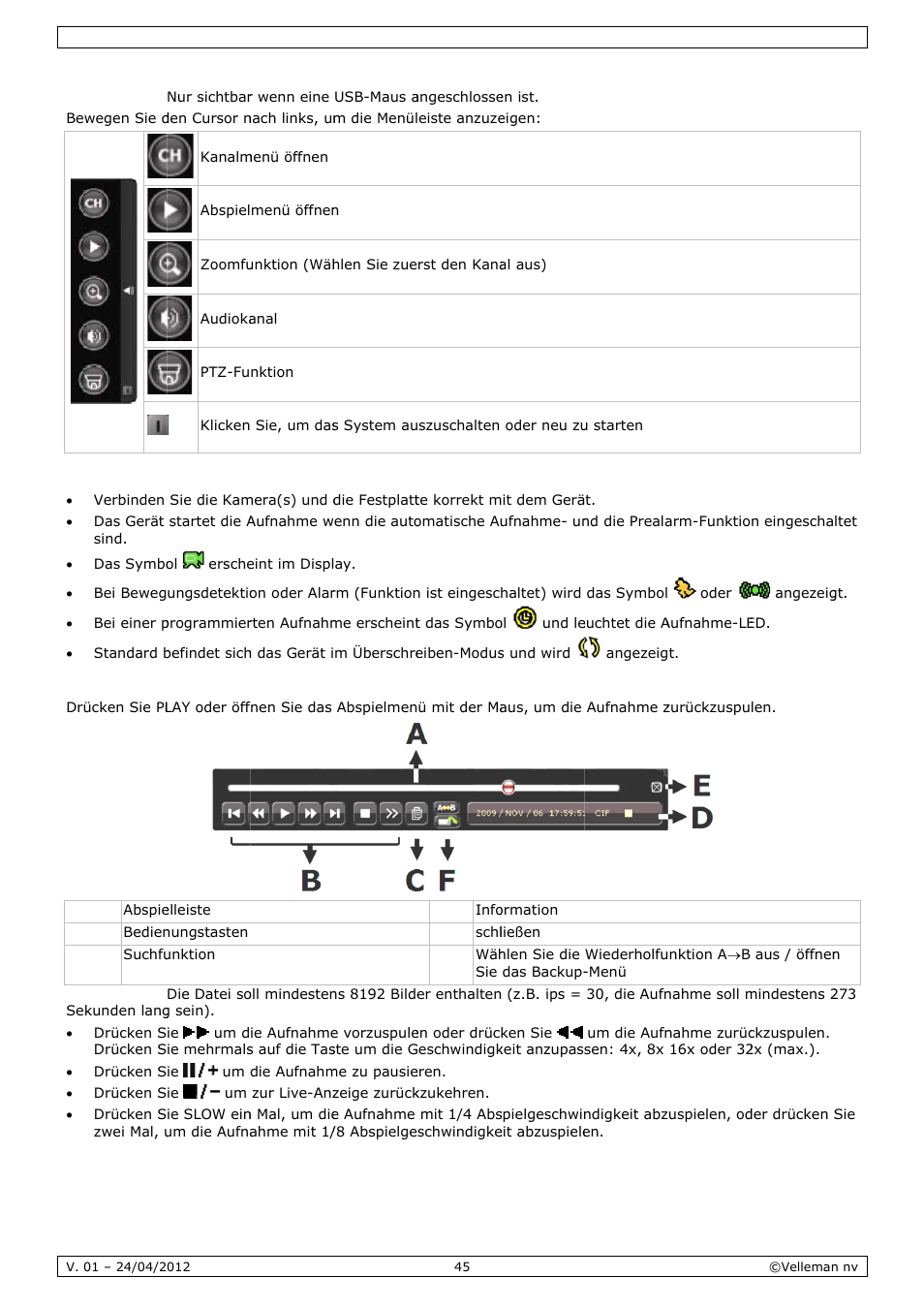 Velleman CCTVPROM14 User Manual | Page 45 / 49