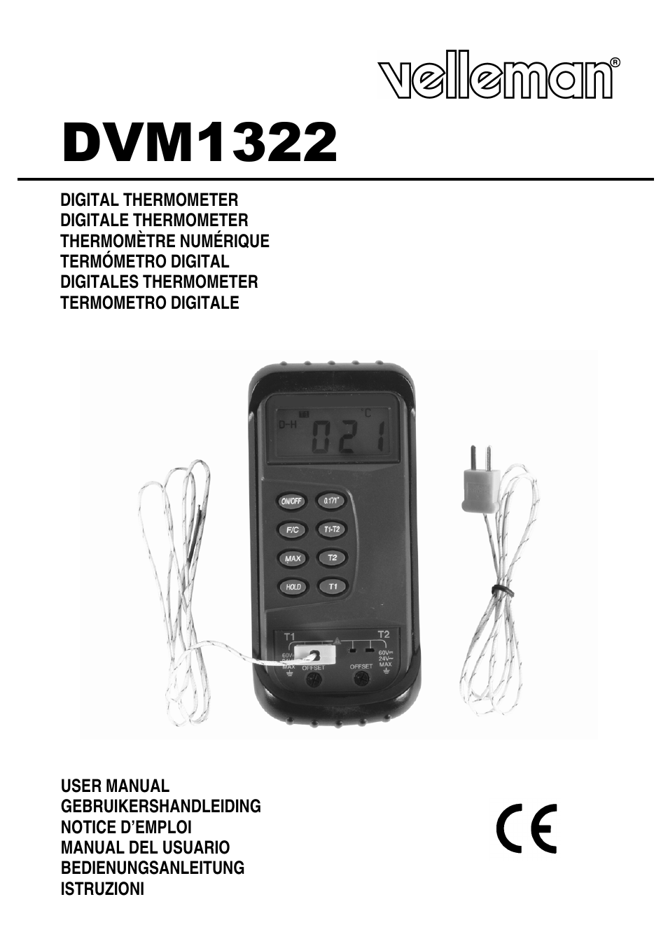 Velleman DVM1322 User Manual | 19 pages