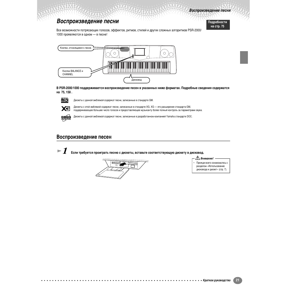 Зутфрулб‚в‰вмлв фвтмл, Зутфрулб‚в‰вмлв фвтвм, Зутф улб‚в‰вмлв фвтмл | Зутф улб‚в‰вмлв фвтвм, Улб‚в‰вмлв фвтвм (тъ . 21) | Yamaha PSR-2000 User Manual | Page 20 / 170