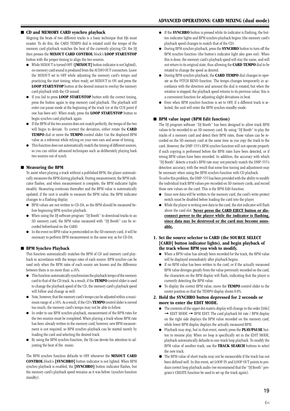 Pioneer DMP-555 User Manual | Page 19 / 24