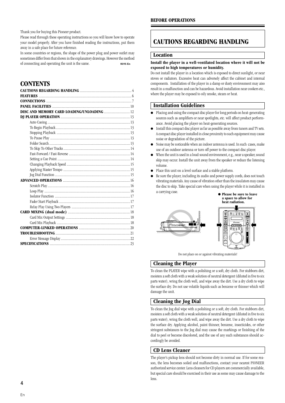 Pioneer DMP-555 User Manual | Page 4 / 24