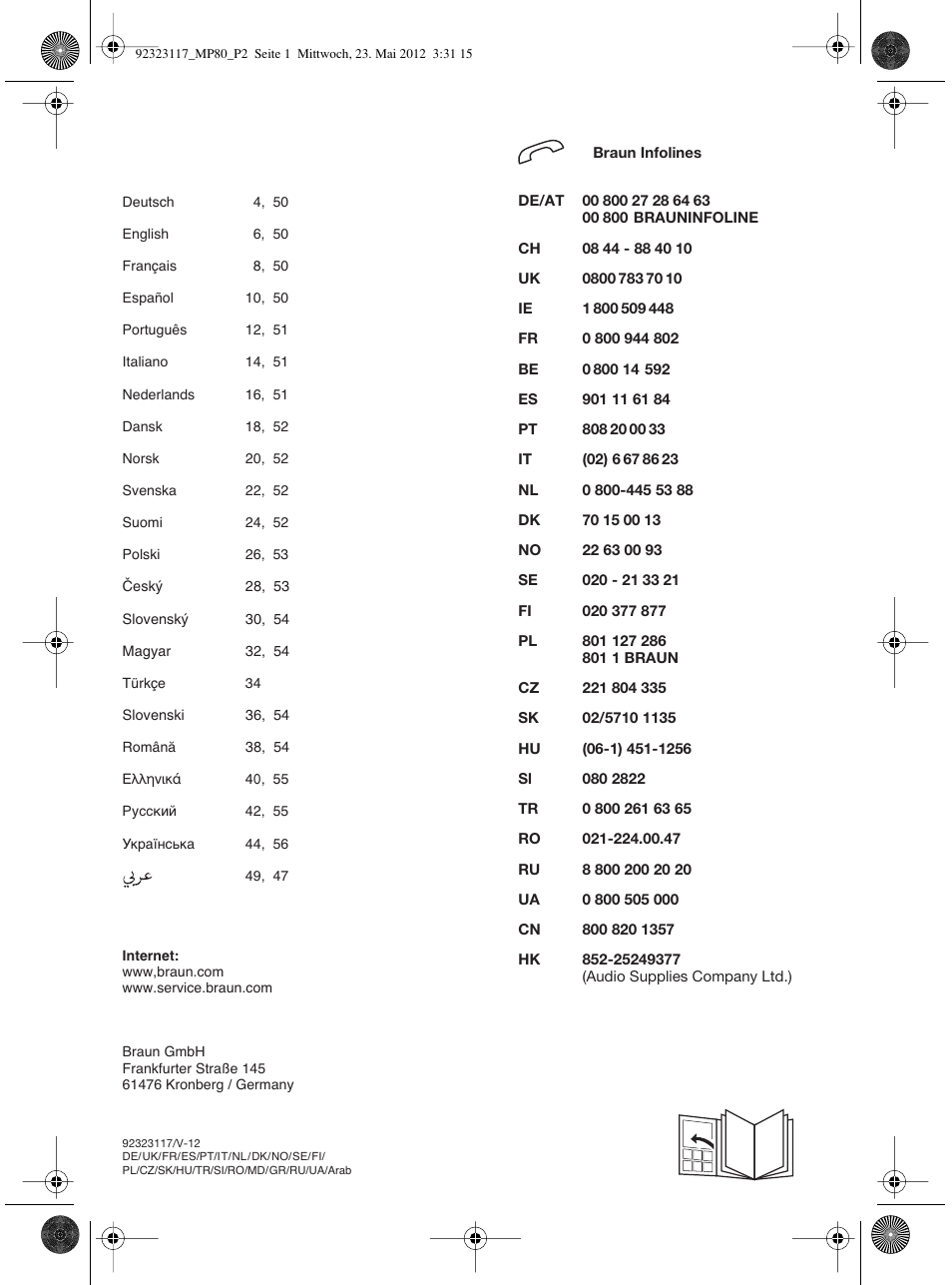 92323117_mp80_p2 | Braun Multiquick 5 MP 80 User Manual | Page 2 / 57