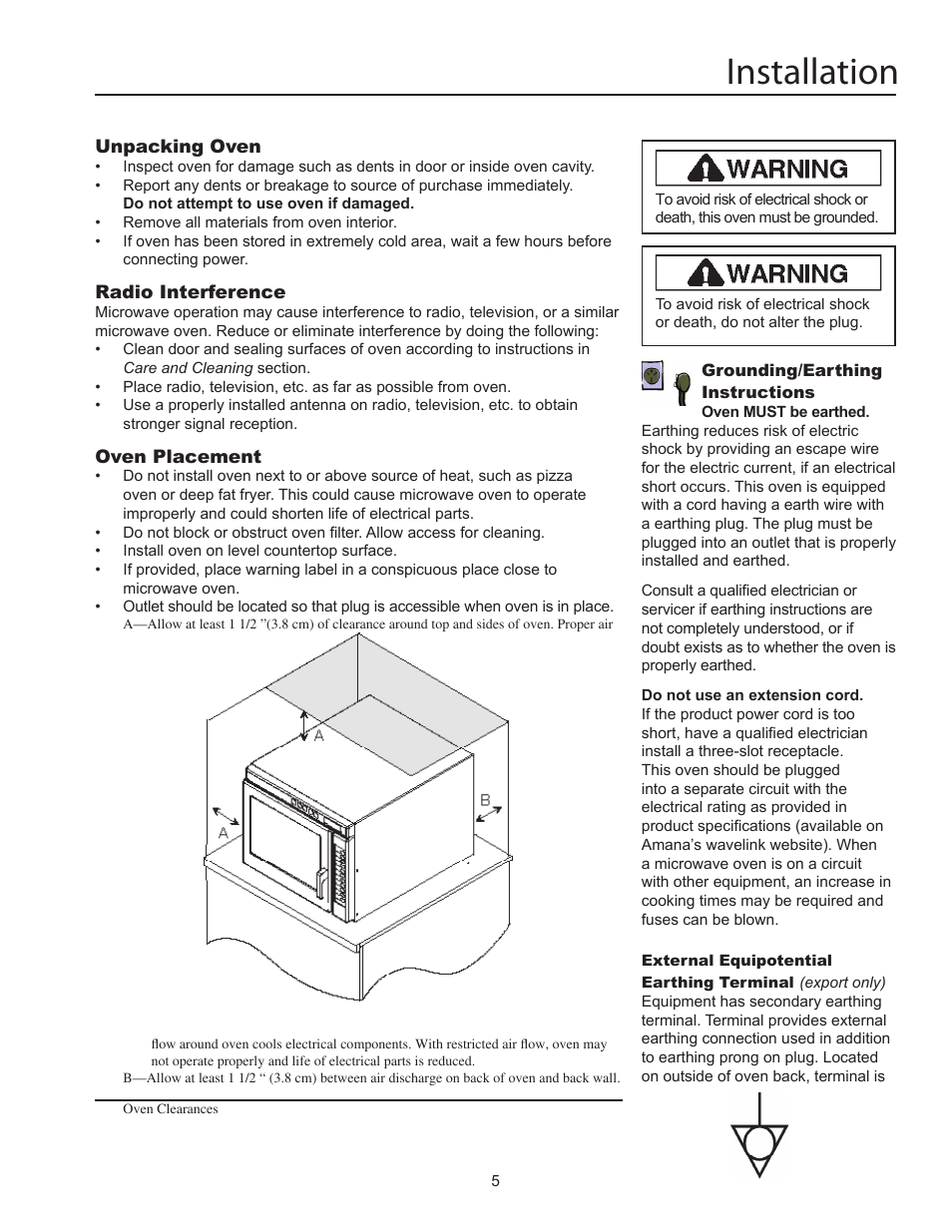 Installation | ACP RC22S2 Owner's Manual User Manual | Page 5 / 13