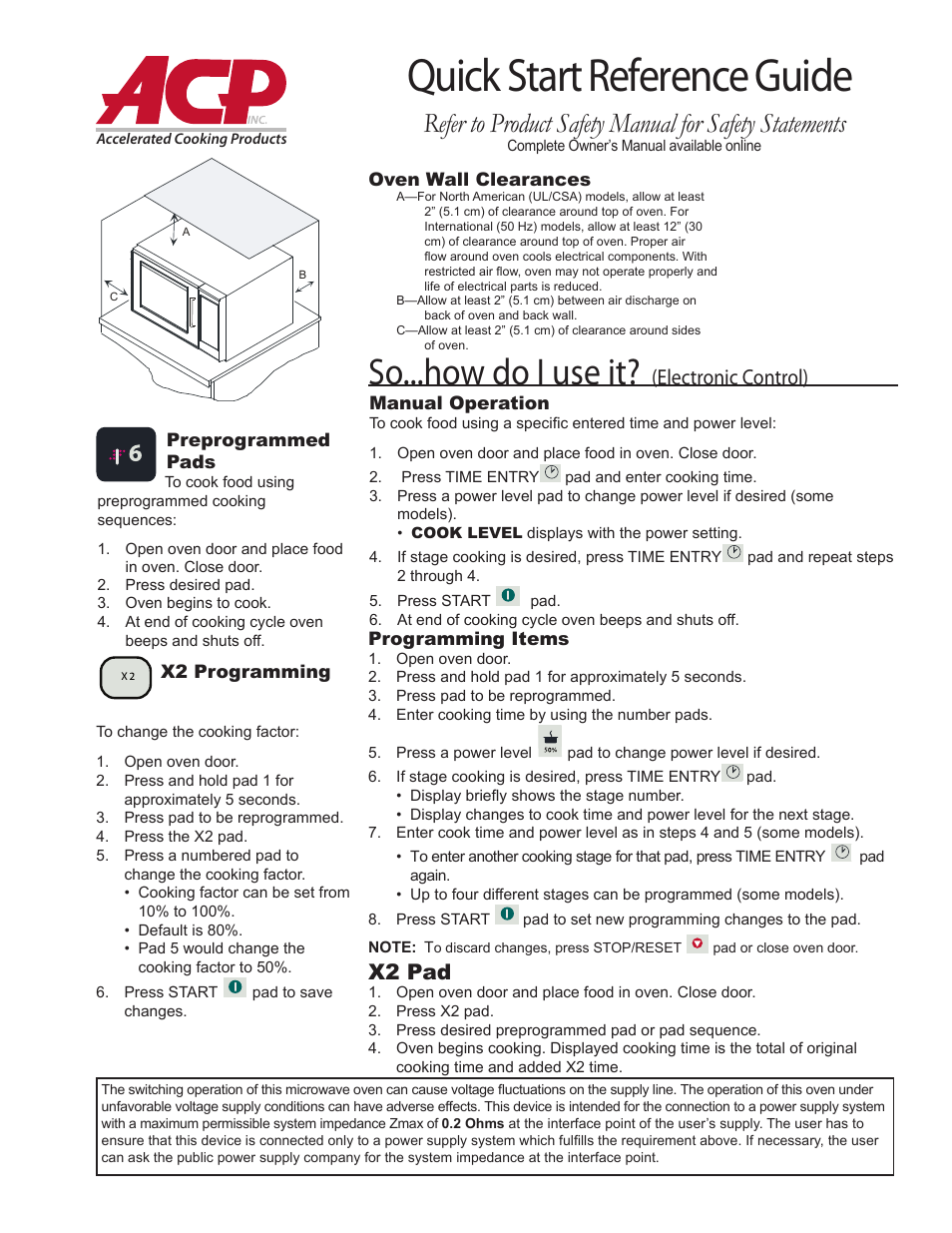 ACP MCS10TS Quick Start Guide User Manual | 2 pages