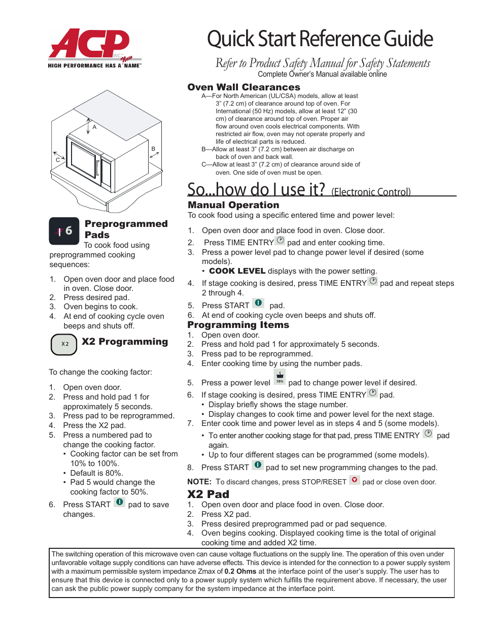 ACP MMS10TS Quick Start Guide User Manual | 2 pages