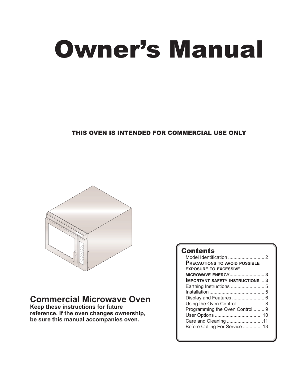 ACP MRC30S2 Owner's Manual User Manual | 13 pages