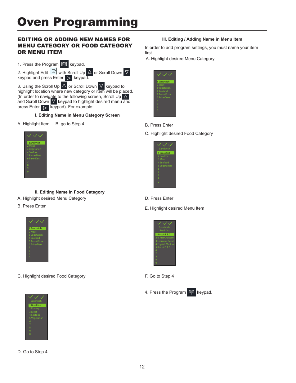 Oven programming | ACP MXP22 Owner's Manual User Manual | Page 12 / 19