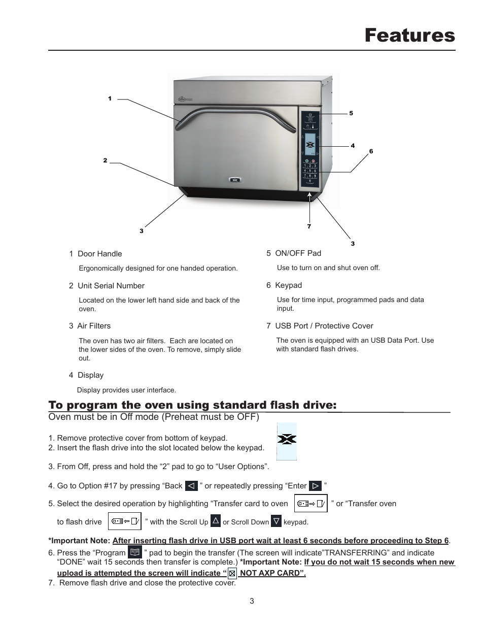 Features | ACP MXP22 Owner's Manual User Manual | Page 3 / 19