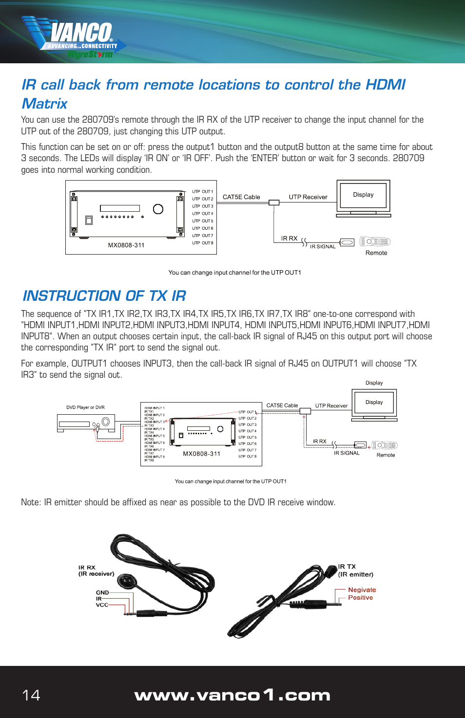 VANCO VPW-280709 (8X8) User Manual | Page 14 / 20