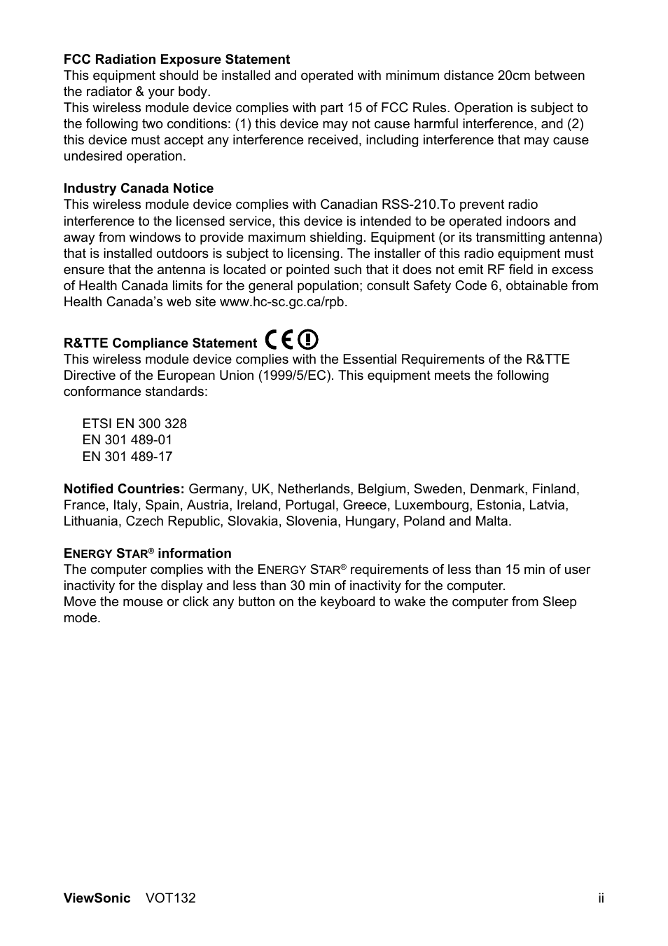 VIEWSONIC PC mini 132 User Manual | Page 3 / 35