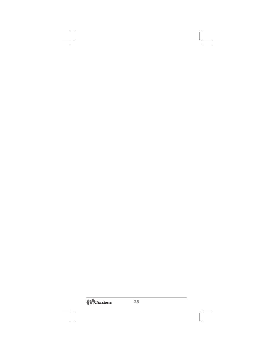 Binatone FM-320 User Manual | Page 28 / 28