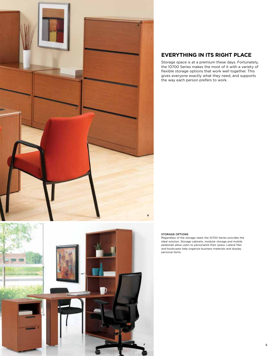 Everything in its right place | HON 10700 Laminate Desking User Manual | Page 5 / 8
