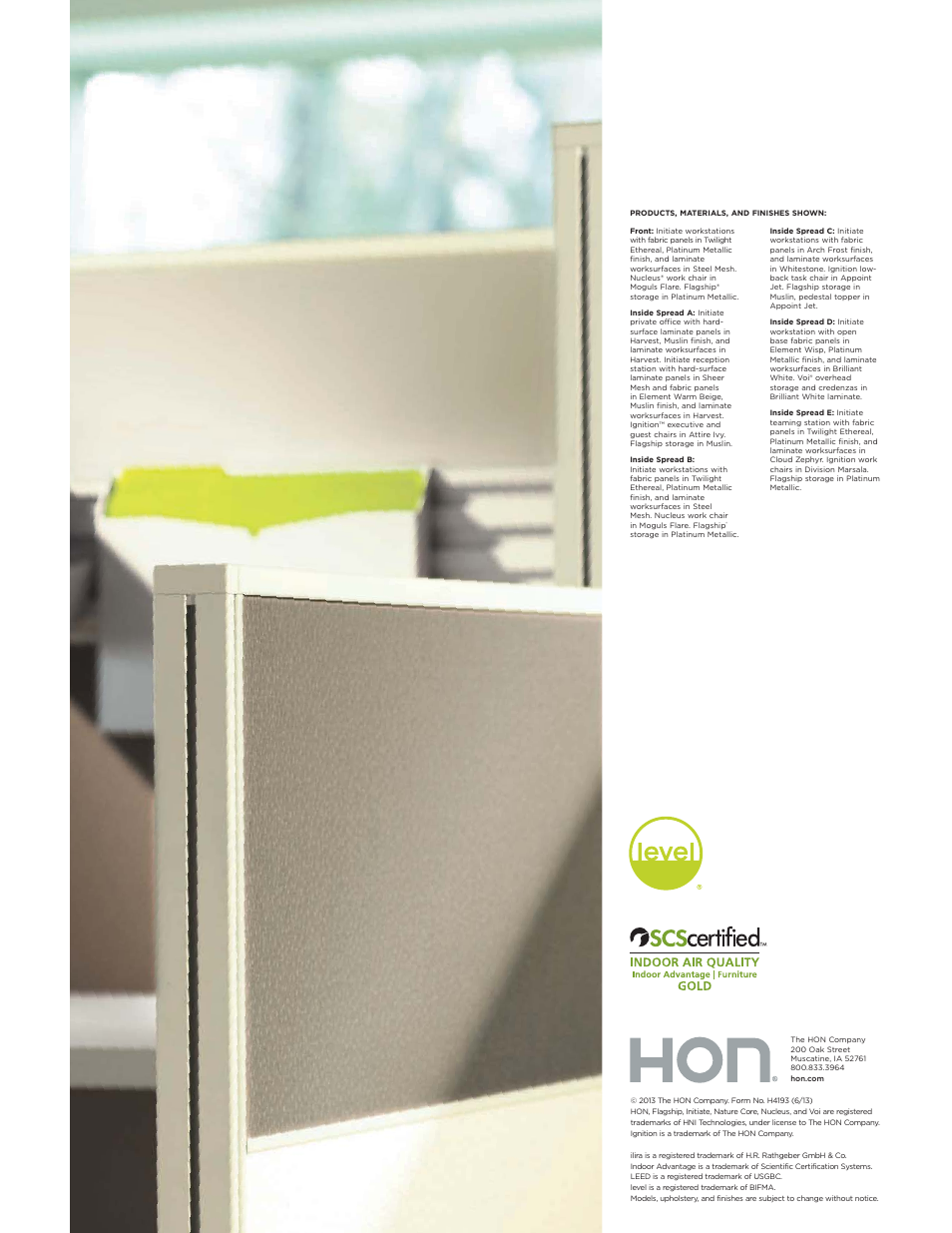 HON Initiate User Manual | Page 12 / 12