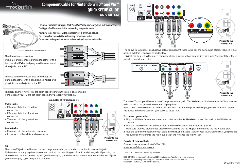 RocketFish ND-GWII1122 - Quick Setup Guide User Manual | 1 page