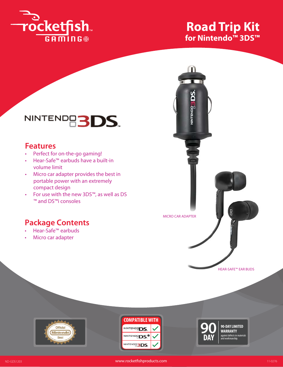 RocketFish ND-GDS1203 - Brochure User Manual | 1 page