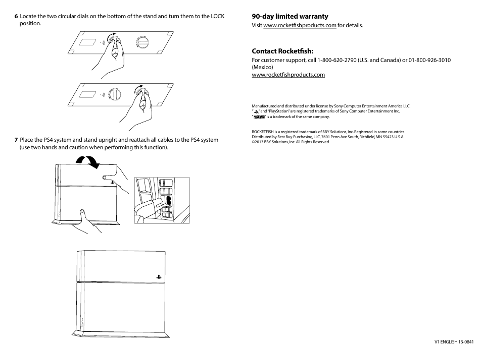 RocketFish RF-PS4S101 - Quick Setup Guide User Manual | Page 2 / 2