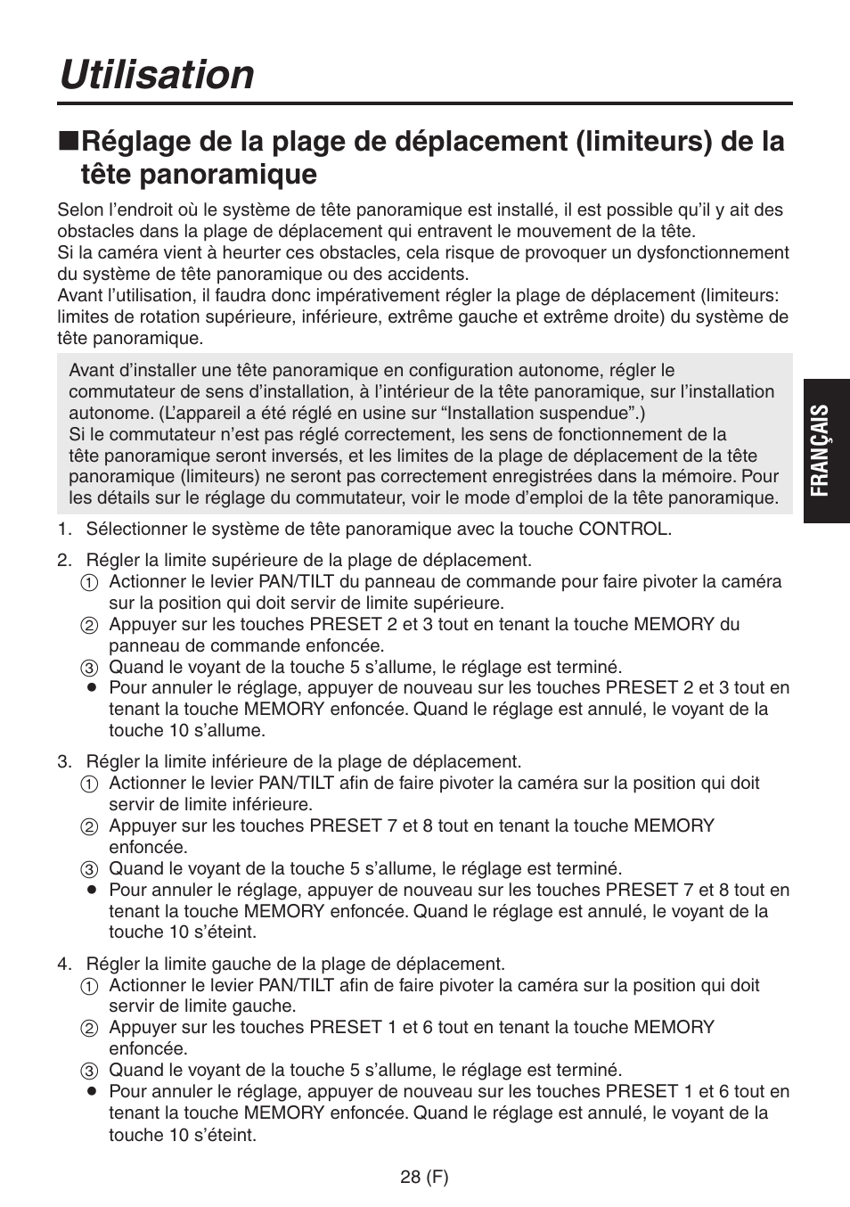 Utilisation | Panasonic AW-RP555 User Manual | Page 113 / 296