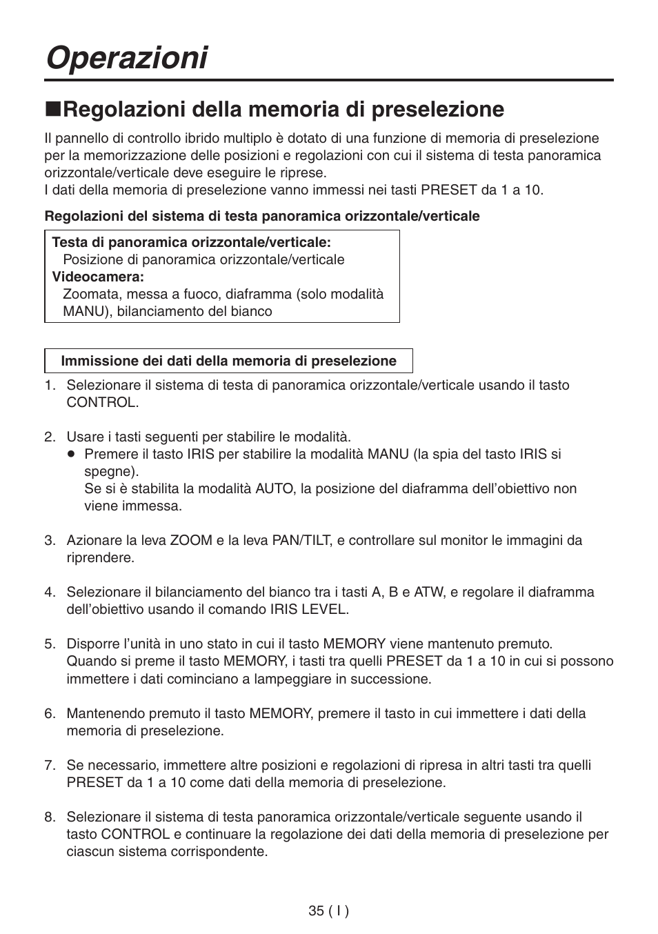 Operazioni | Panasonic AW-RP555 User Manual | Page 162 / 296