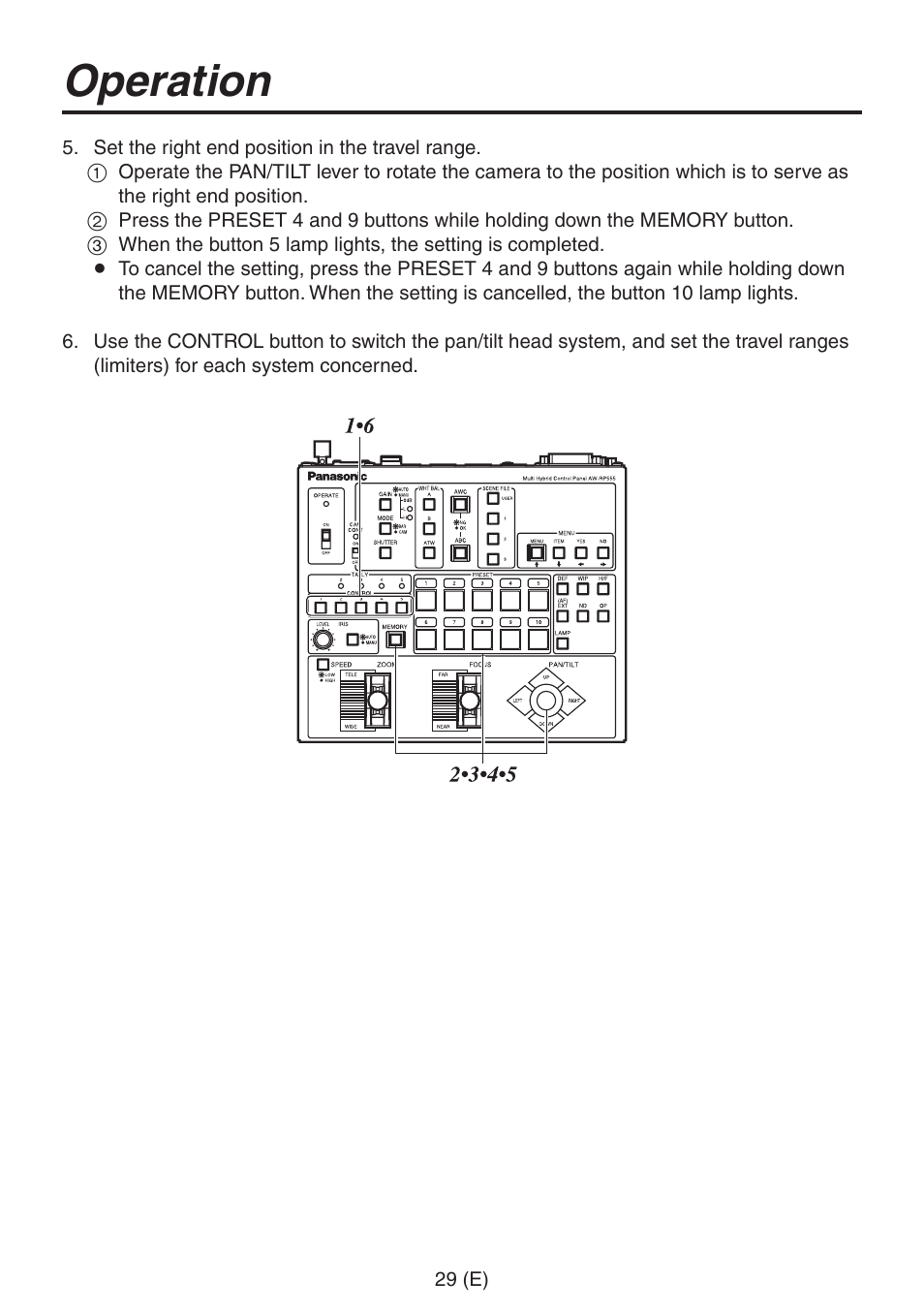 Operation | Panasonic AW-RP555 User Manual | Page 30 / 296
