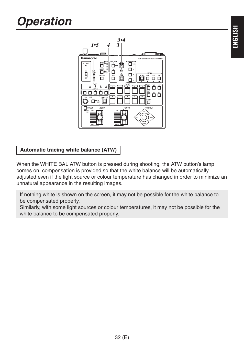 Operation | Panasonic AW-RP555 User Manual | Page 33 / 296