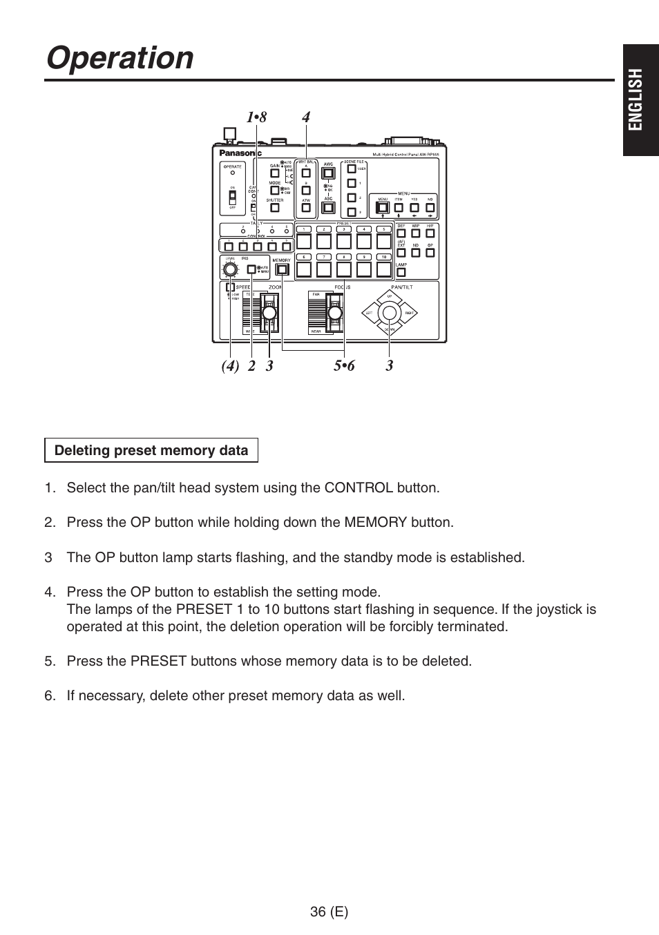 Operation | Panasonic AW-RP555 User Manual | Page 37 / 296