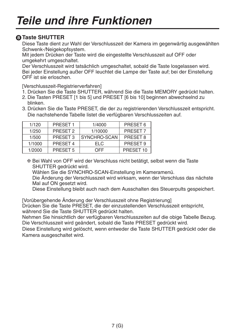Teile und ihre funktionen | Panasonic AW-RP555 User Manual | Page 50 / 296
