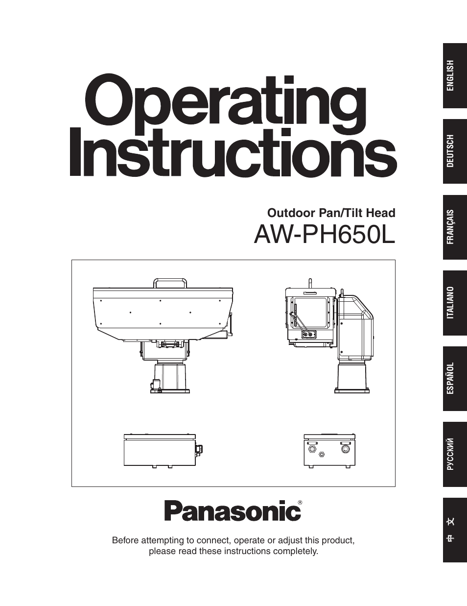 Panasonic AW-PH650 User Manual | 44 pages