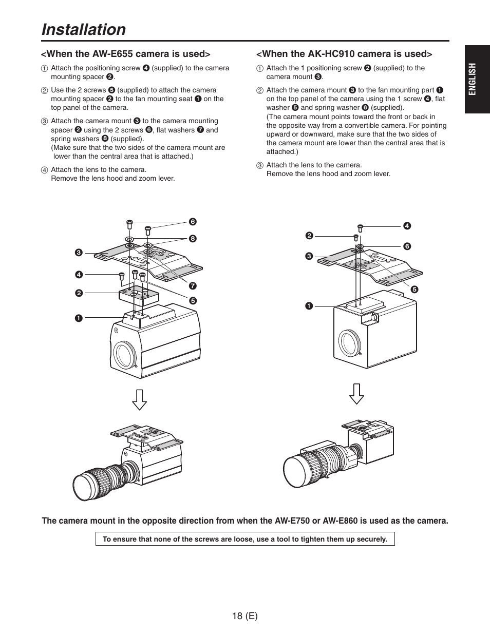 Installation | Panasonic AW-PH650 User Manual | Page 19 / 44