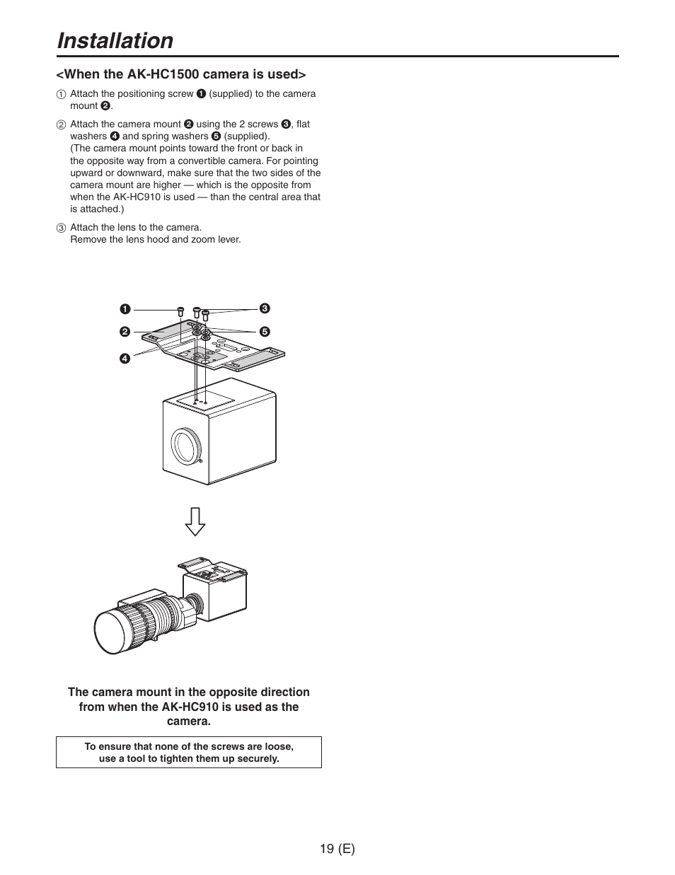 Installation | Panasonic AW-PH650 User Manual | Page 20 / 44