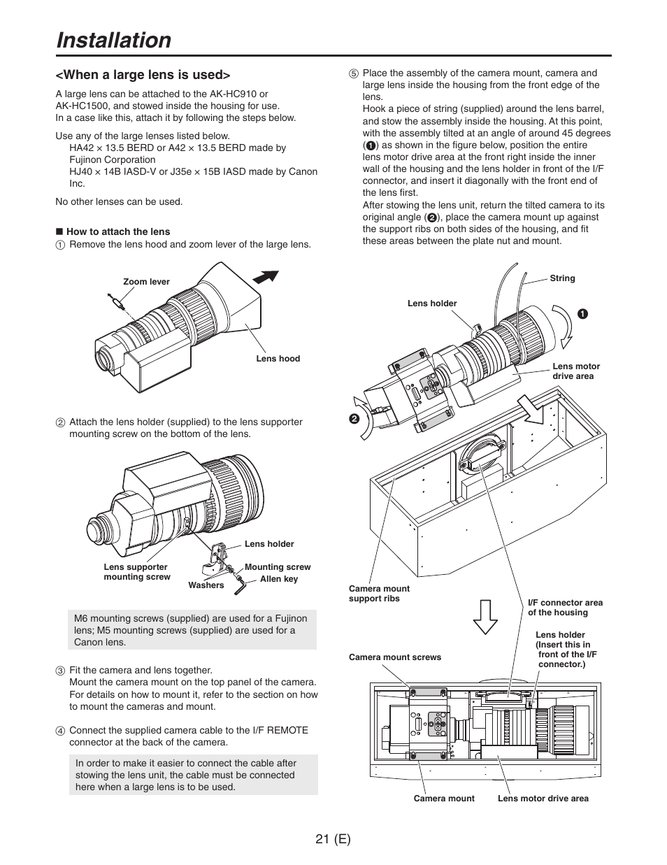 Installation | Panasonic AW-PH650 User Manual | Page 22 / 44