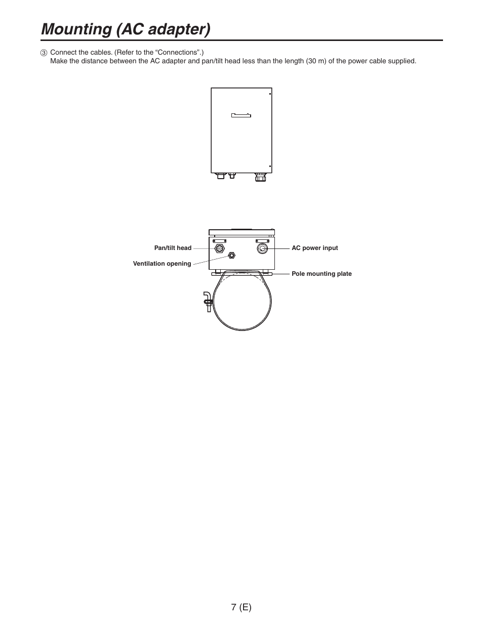 Mounting (acadapter) | Panasonic AW-PH650 User Manual | Page 8 / 44