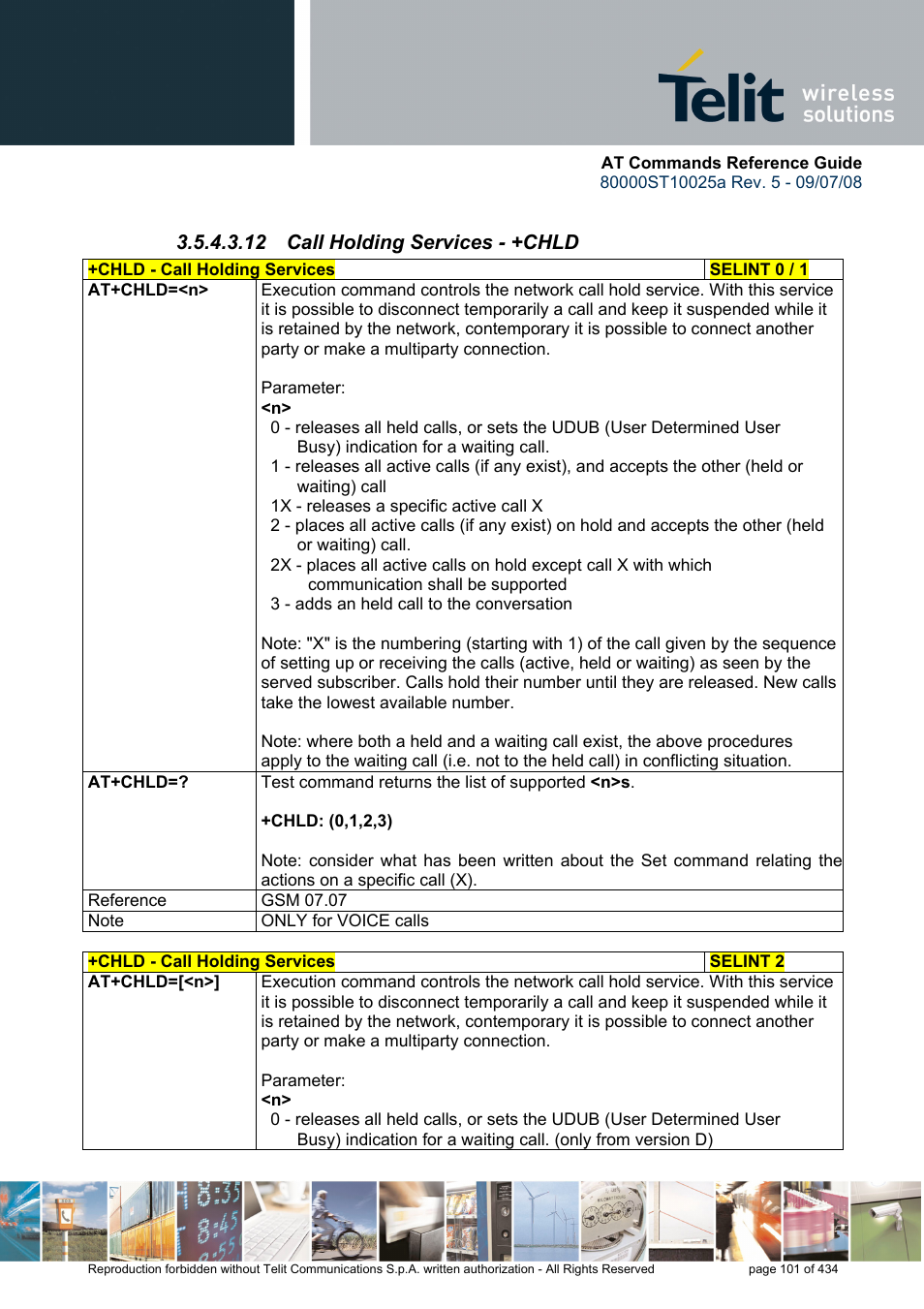 12 call holding services - +chld | Rainbow Electronics GM862-QUAD-PY User Manual | Page 101 / 434
