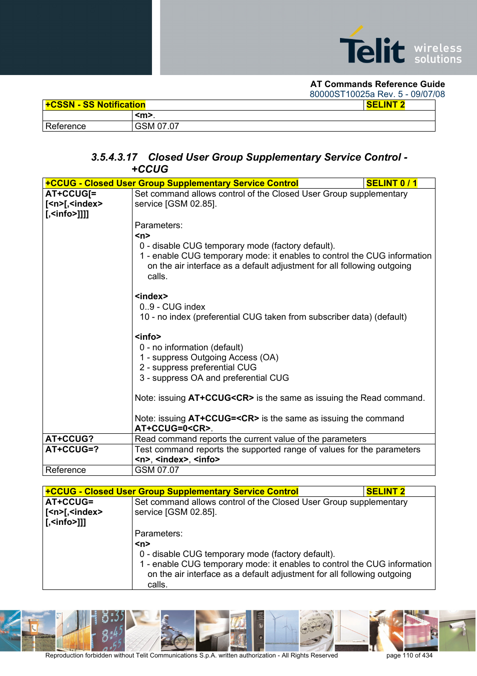 Rainbow Electronics GM862-QUAD-PY User Manual | Page 110 / 434