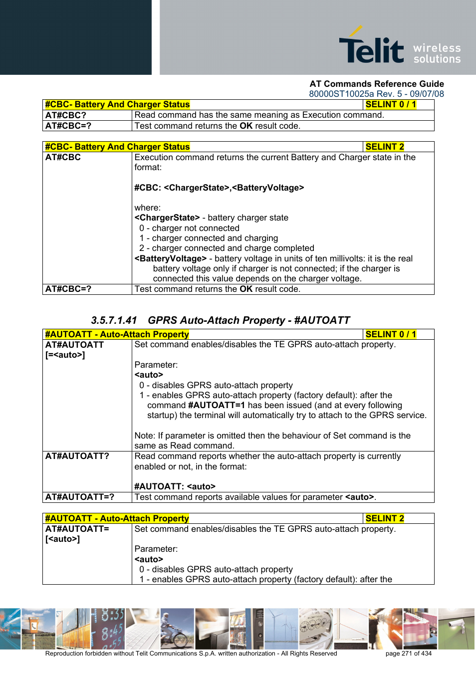 41 gprs auto-attach property - #autoatt | Rainbow Electronics GM862-QUAD-PY User Manual | Page 271 / 434
