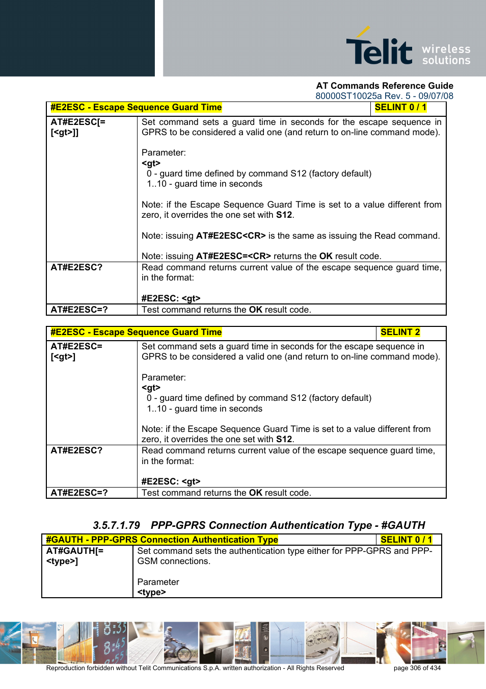 Rainbow Electronics GM862-QUAD-PY User Manual | Page 306 / 434
