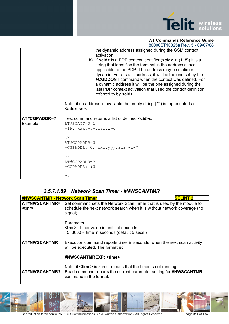 89 network scan timer - #nwscantmr | Rainbow Electronics GM862-QUAD-PY User Manual | Page 314 / 434