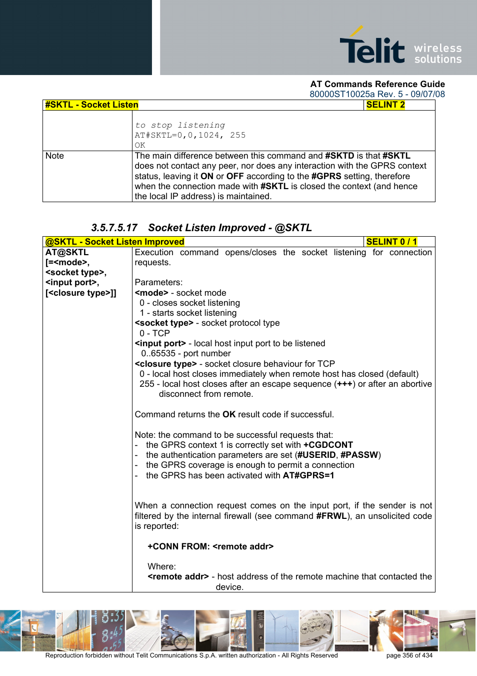 17 socket listen improved - @sktl | Rainbow Electronics GM862-QUAD-PY User Manual | Page 356 / 434