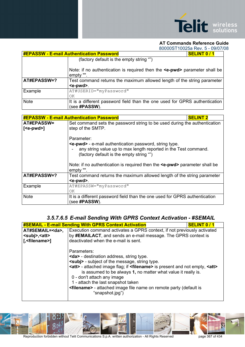 Rainbow Electronics GM862-QUAD-PY User Manual | Page 367 / 434