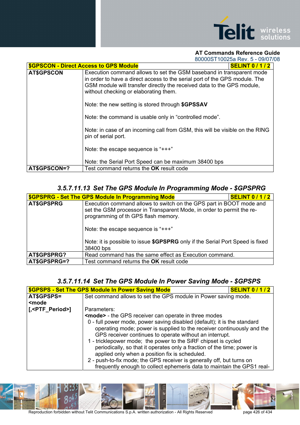 Rainbow Electronics GM862-QUAD-PY User Manual | Page 426 / 434