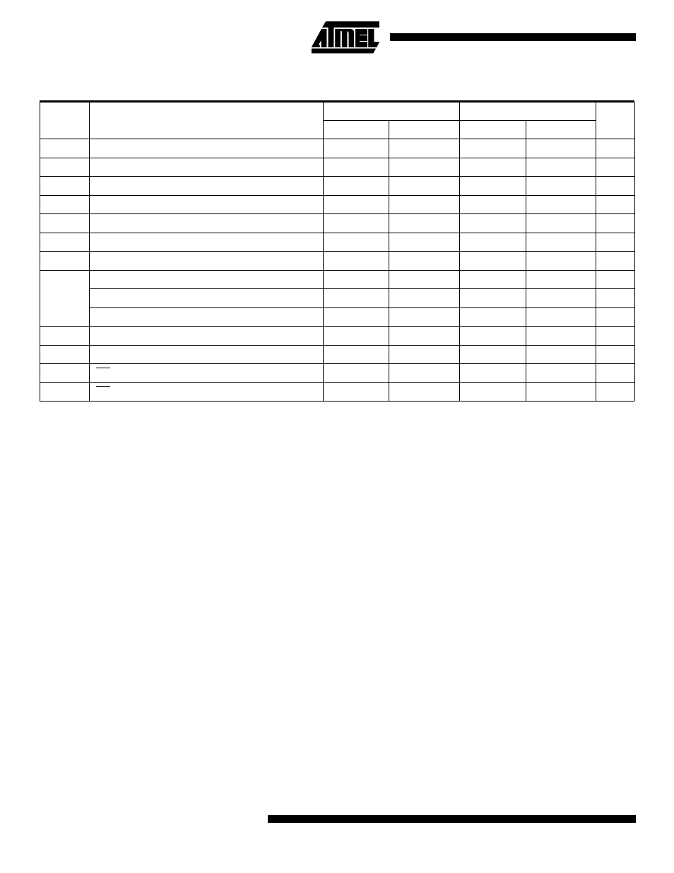 Ac characteristics, Atf16v8cz | Rainbow Electronics ATF16V8CZ User Manual | Page 4 / 12