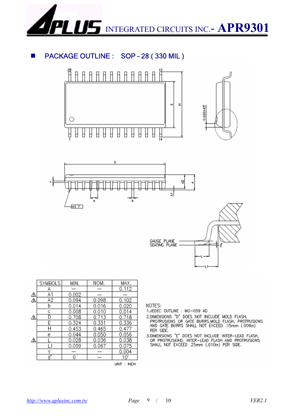 Apr9301 | Rainbow Electronics APR9301 User Manual | Page 9 / 10