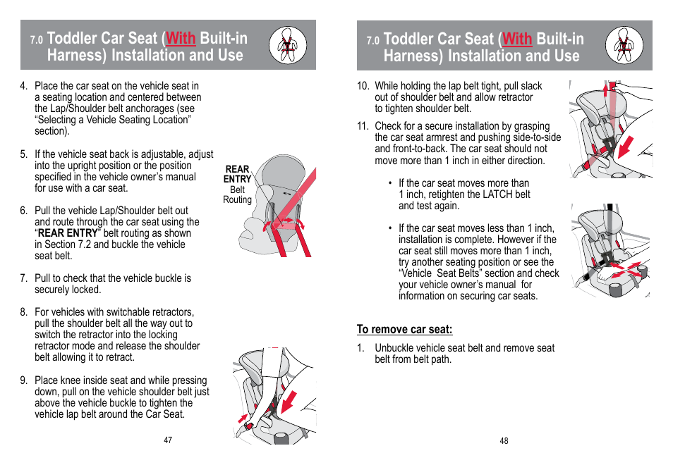 BabyTrend HYBRID 3-IN-1 User Manual | Page 25 / 48