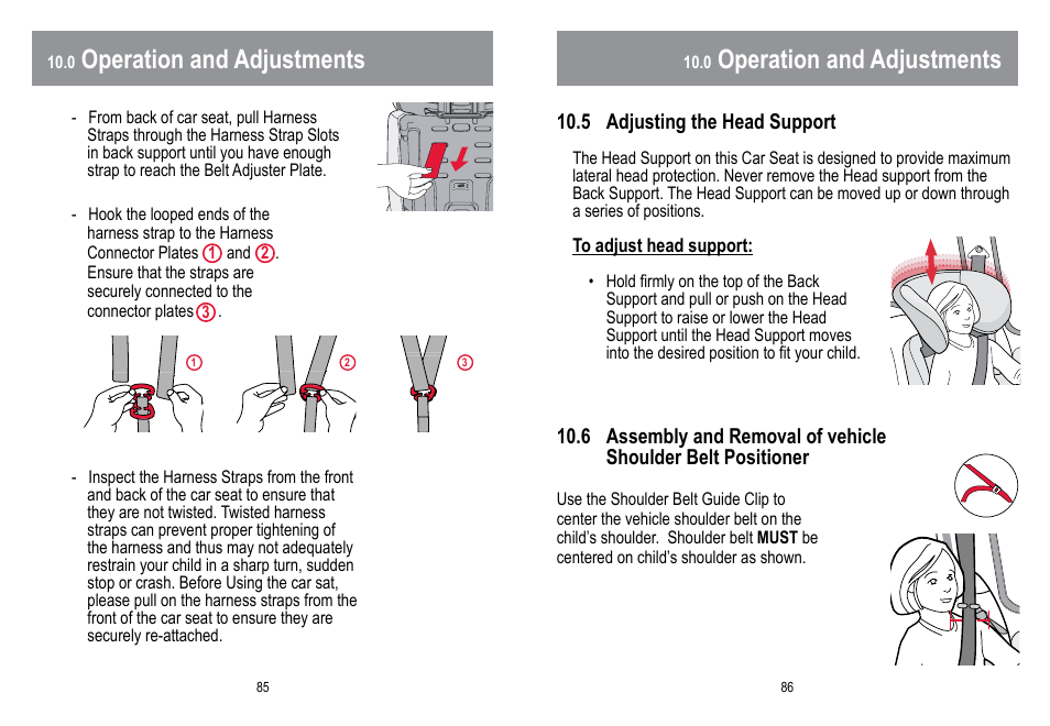 Operation and adjustments | BabyTrend HYBRID 3-IN-1 User Manual | Page 44 / 48