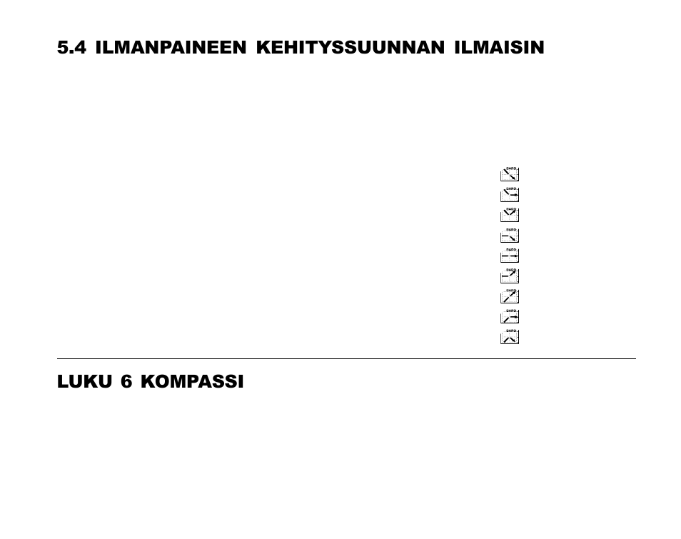 4 ilmanpaineen kehityssuunnan ilmaisin, Luku 6 kompassi | SUUNTO Advizor User Manual | Page 398 / 470