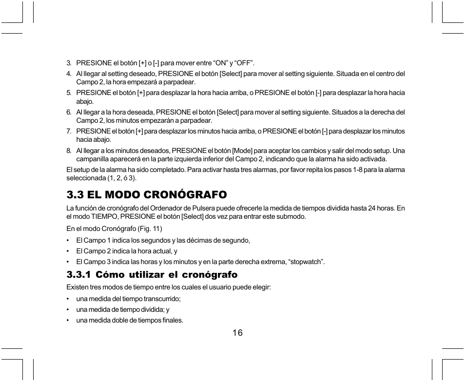 3 el modo cronógrafo, 1 cómo utilizar el cronógrafo | SUUNTO Yachtsman User Manual | Page 118 / 270