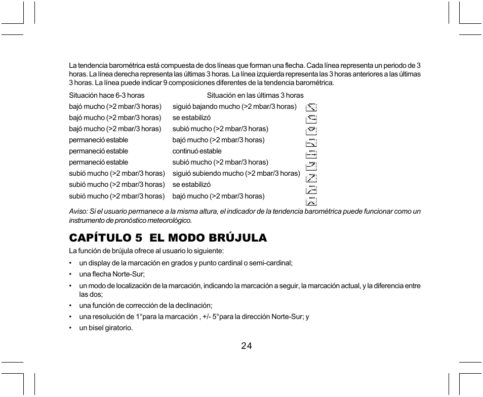 Capítulo 5 el modo brújula | SUUNTO Yachtsman User Manual | Page 126 / 270