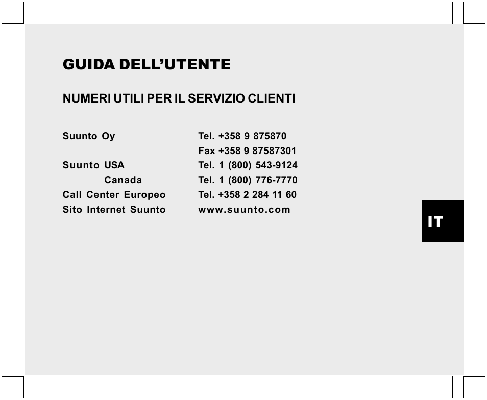 Guida dell’utente | SUUNTO Yachtsman User Manual | Page 137 / 270